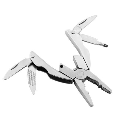 Compact 2cr13 steel mini multi-tool pliers with folding design for easy storage
