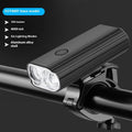 Aluminium alloy bicycle headlight with TYPE-C charging port and quick release mounting bracket