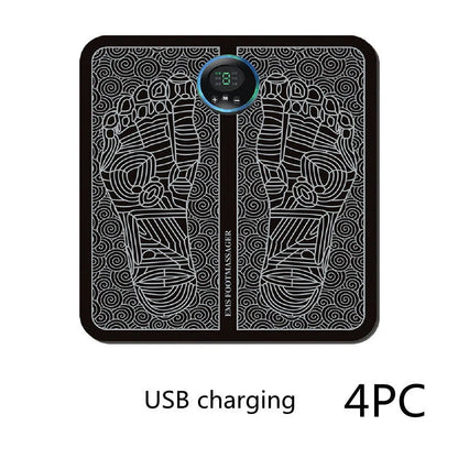 EMS Foot Massager Mat with adjustable modes and USB charging