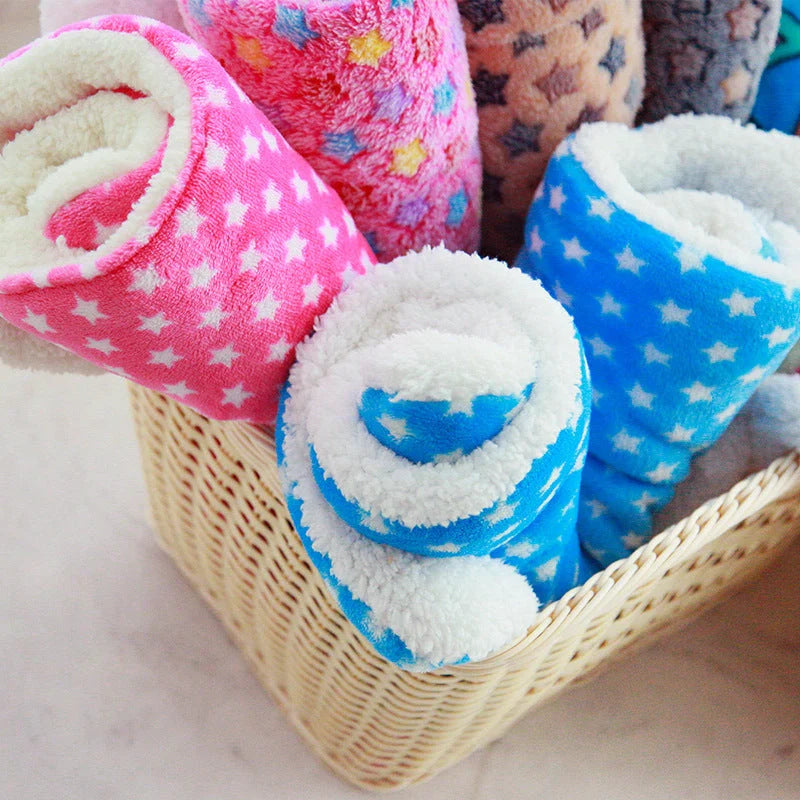 Coral cashmere pet blanket mat in various designs and sizes for ultimate pet comfort