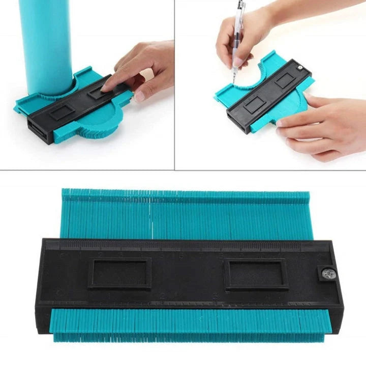 Radial Ruler Contour Gauge Taker Profile Gauge for precise irregular shape measurements