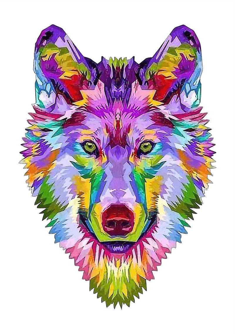 Colourful animal-shaped wooden jigsaw puzzles for children, educational and fun