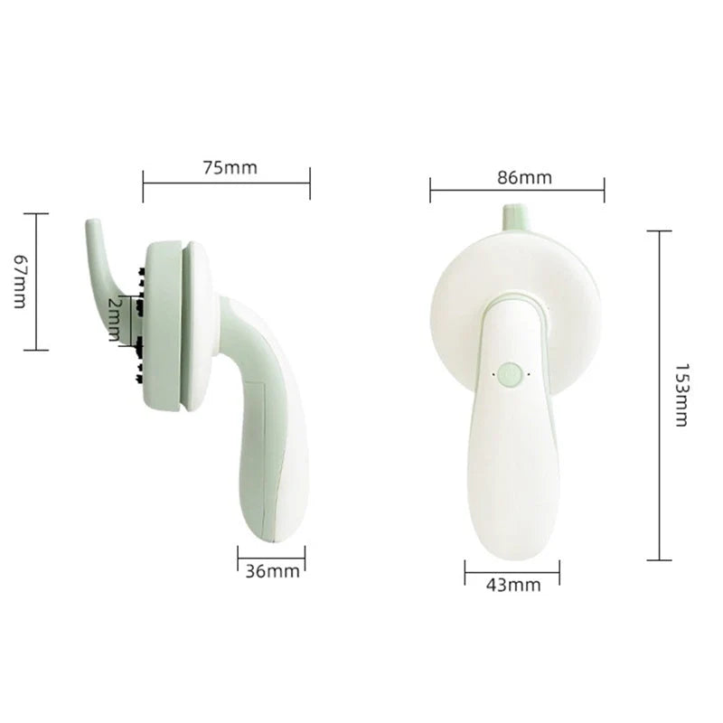 Mini desktop vacuum cleaner in pink, green, blue, and grey for dust removal