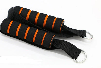 17-piece multi-function puller set with resistance bands, handles, and ankle straps for home strength training