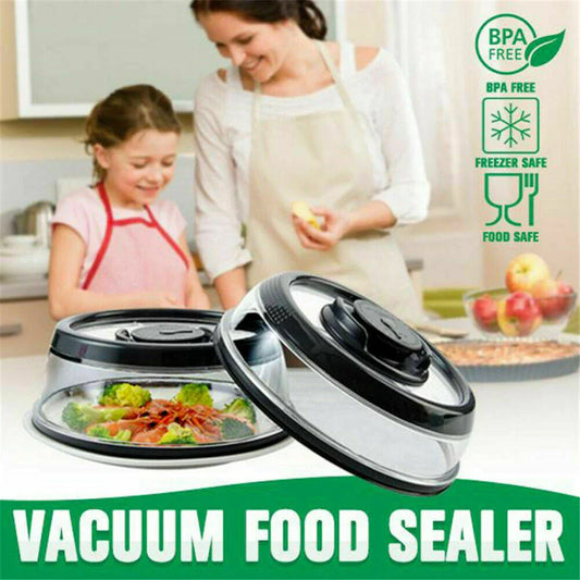 Premium reusable vacuum food sealer with airtight design and transparent cover for easy monitoring of food levels