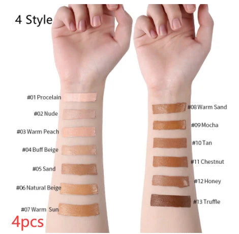 Oil-Control Liquid Foundation Concealer in 13 shades for a flawless matte finish