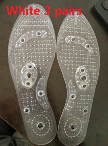 Magnetic therapy silicone massage insoles for foot comfort and health