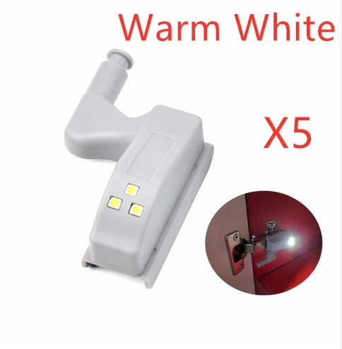 Automatic LED sensor cabinet light with grey PVC cover and cold white illumination