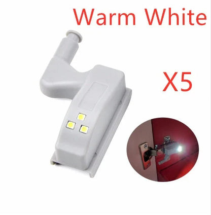 Automatic LED sensor cabinet light with grey PVC cover and cold white illumination