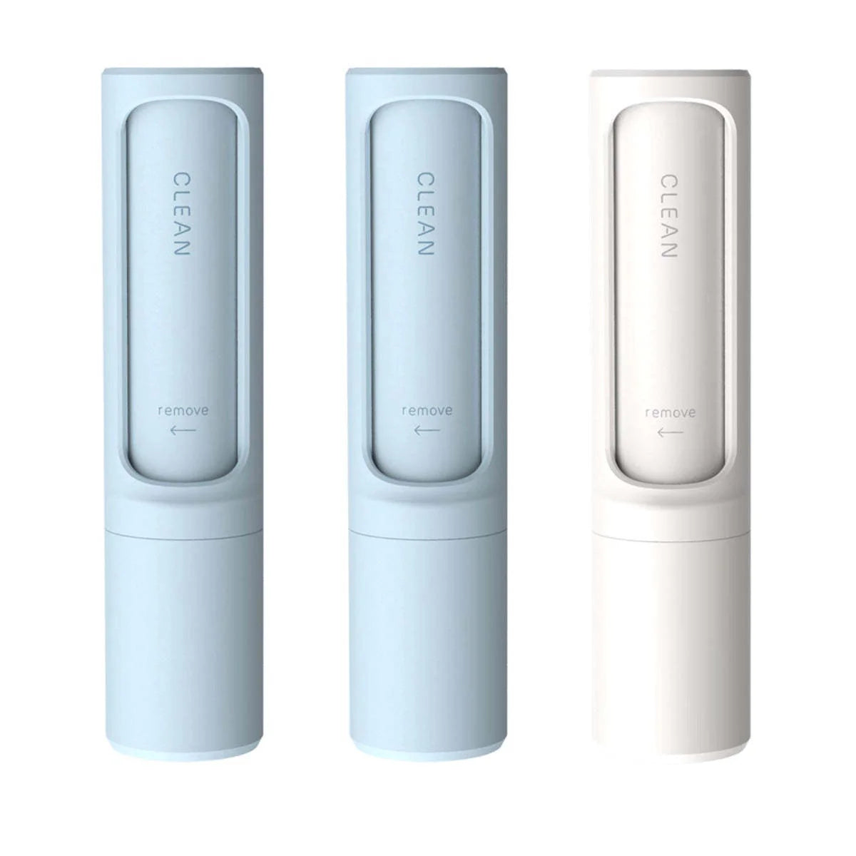 Rotating cylinder electrostatic hair remover brush in multiple colours