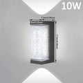 Modern minimalist indoor crystal wall lamp 220V square warm light 3000K on white wall