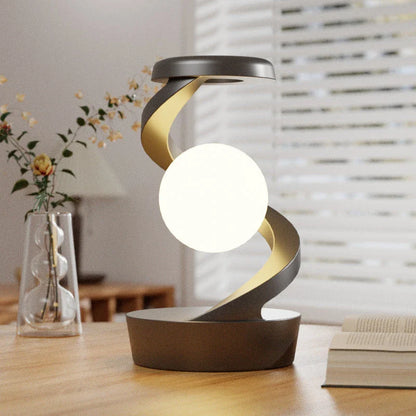 Rotating Moon Lamp with Wireless Charging - Adjustable Desk Lamp for Home and Office Decor