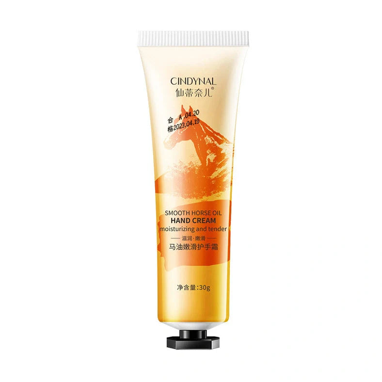 30g chamomile hand cream tube with horse oil and plant fragrance for non-greasy moisturisation