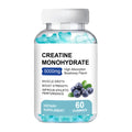 Container of creatine monohydrate gummies dietary supplement with 60 chewable pieces