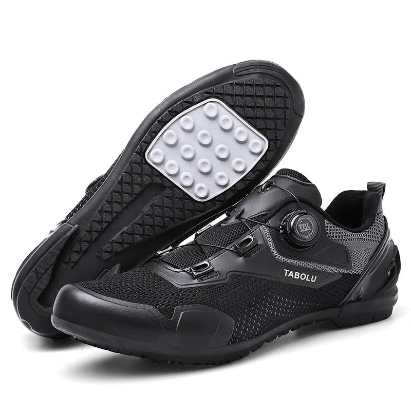 Breathable lightweight cycling shoes for men and women road bike, black color, neutral fit size 36-47