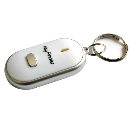 Black whistle key finder device, 5.5 cm size, ABS build for 8-10m lost key detection