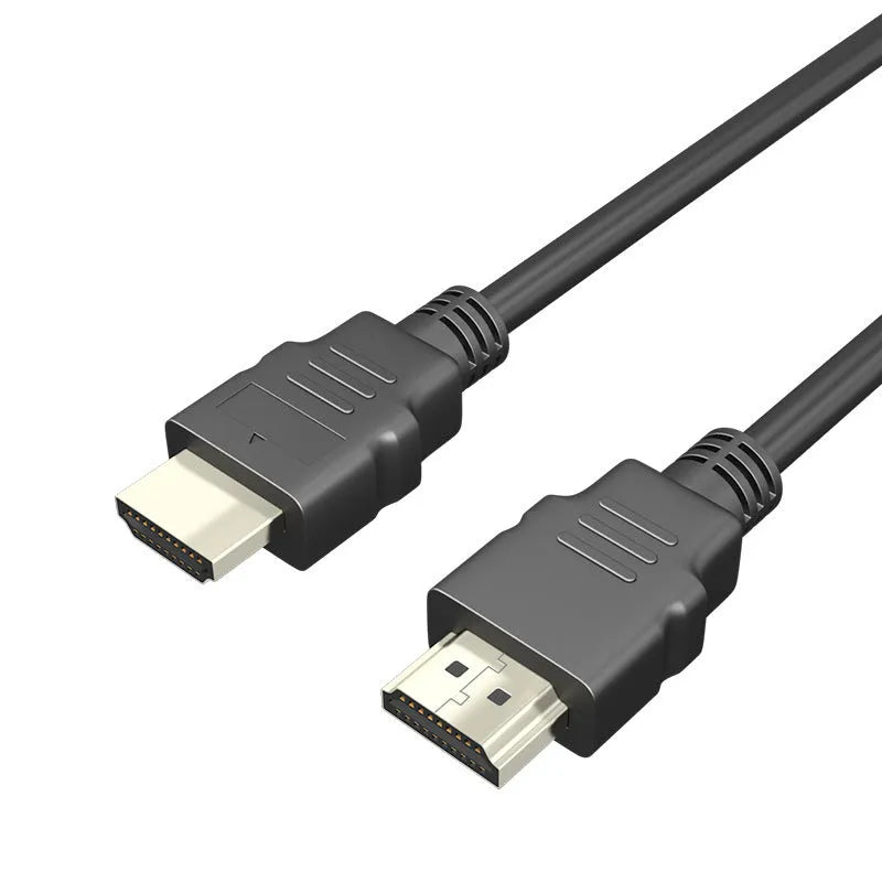 Black HDMI data cable for set-top box connections, showing connector detail.