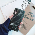Gradient frosted coral marble TPU phone case for Huawei P20 series with flexible fit and marble pattern