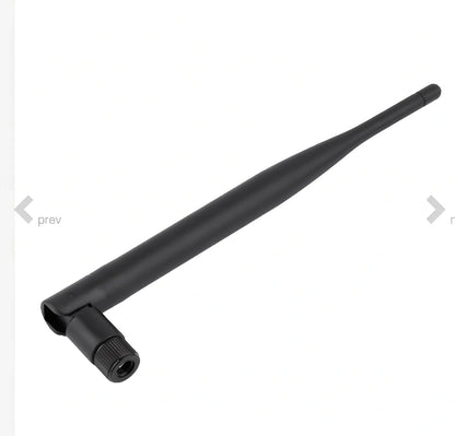 Flexible rubber WiFi 2.4GHz antenna with SMA male connector for signal boosting