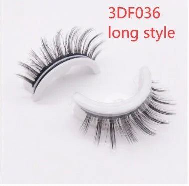 Captivating 3D layered mink-like false eyelashes for bold, voluminous eye makeup looks