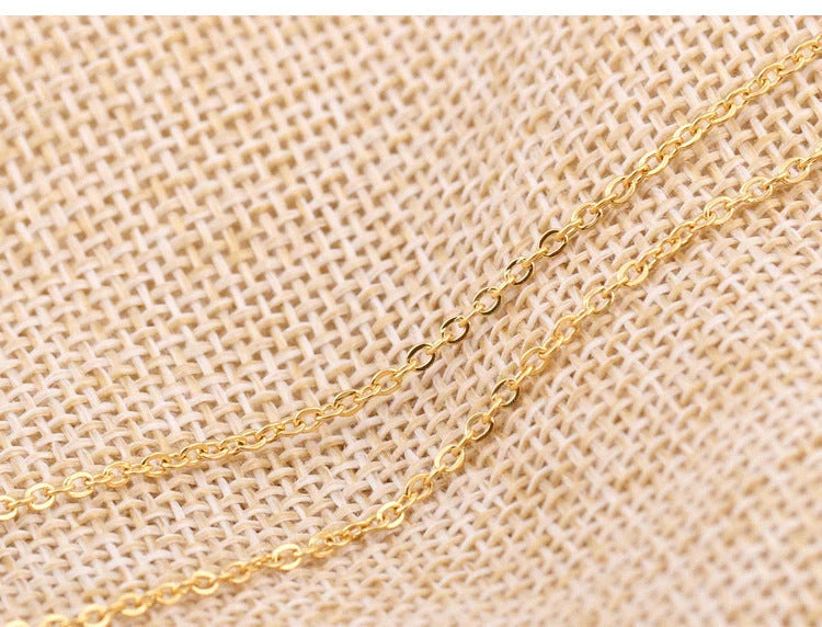 Diamond titanium steel necklace with 8 interchangeable colour options for versatile styling