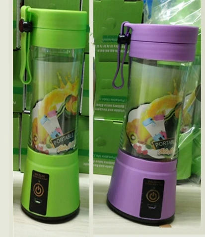 Portable USB Rechargeable Smoothie Blender with Six Stainless Steel Blades, Compact and Convenient for Making Fresh Fruit and Vegetable Smoothies on the Go