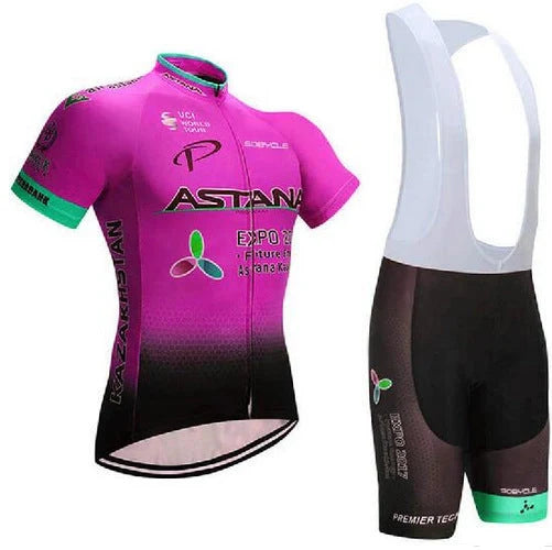 Cycling jersey in various colours with moisture-wicking fabric