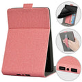 Handheld protective case for 6-inch Kindle with folding brackets shown in a solid colour option.