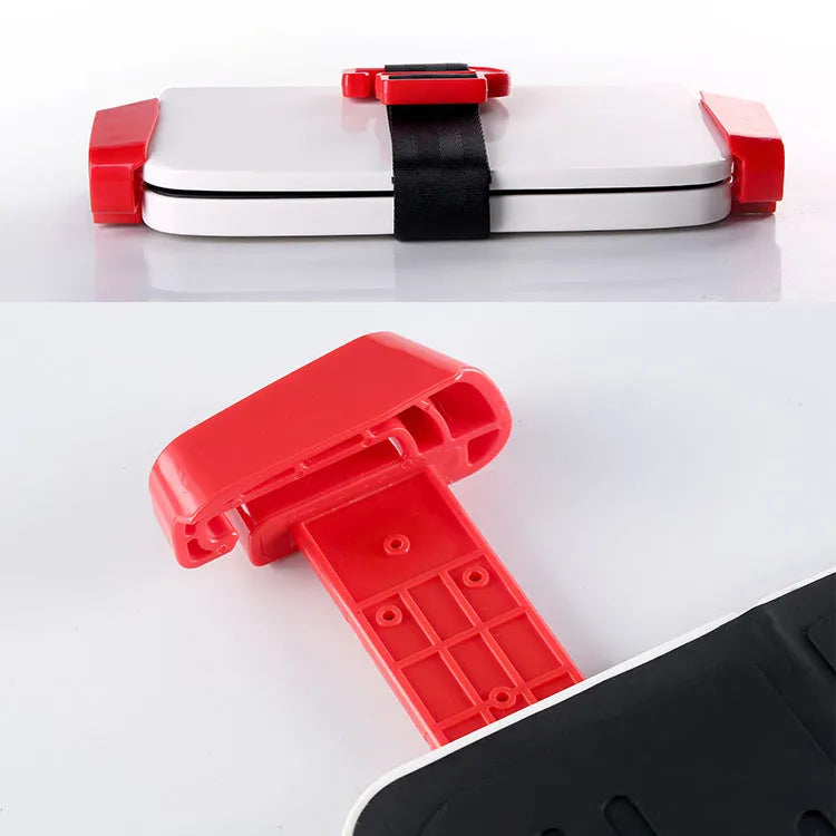 Portable folding kids car seat adjustable strap blue ABS silicone safety certified EU R44.4