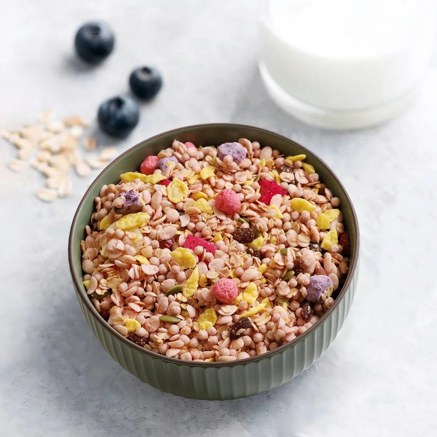 Set of 4 ceramic kitchen bowls, 27oz each, in grey and white, microwave and oven safe