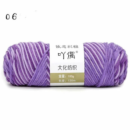 8 strands gradient milk cotton wool for hand knitting in various colours