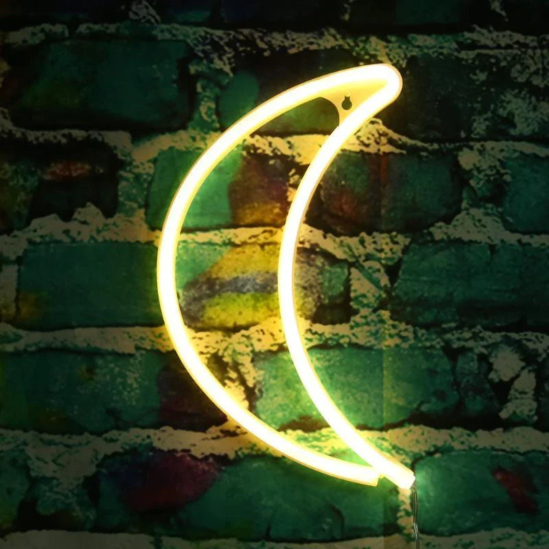 LED neon sign light in various designs for home decor