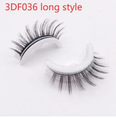 Captivating 3D layered mink-like false eyelashes for bold, voluminous eye makeup looks