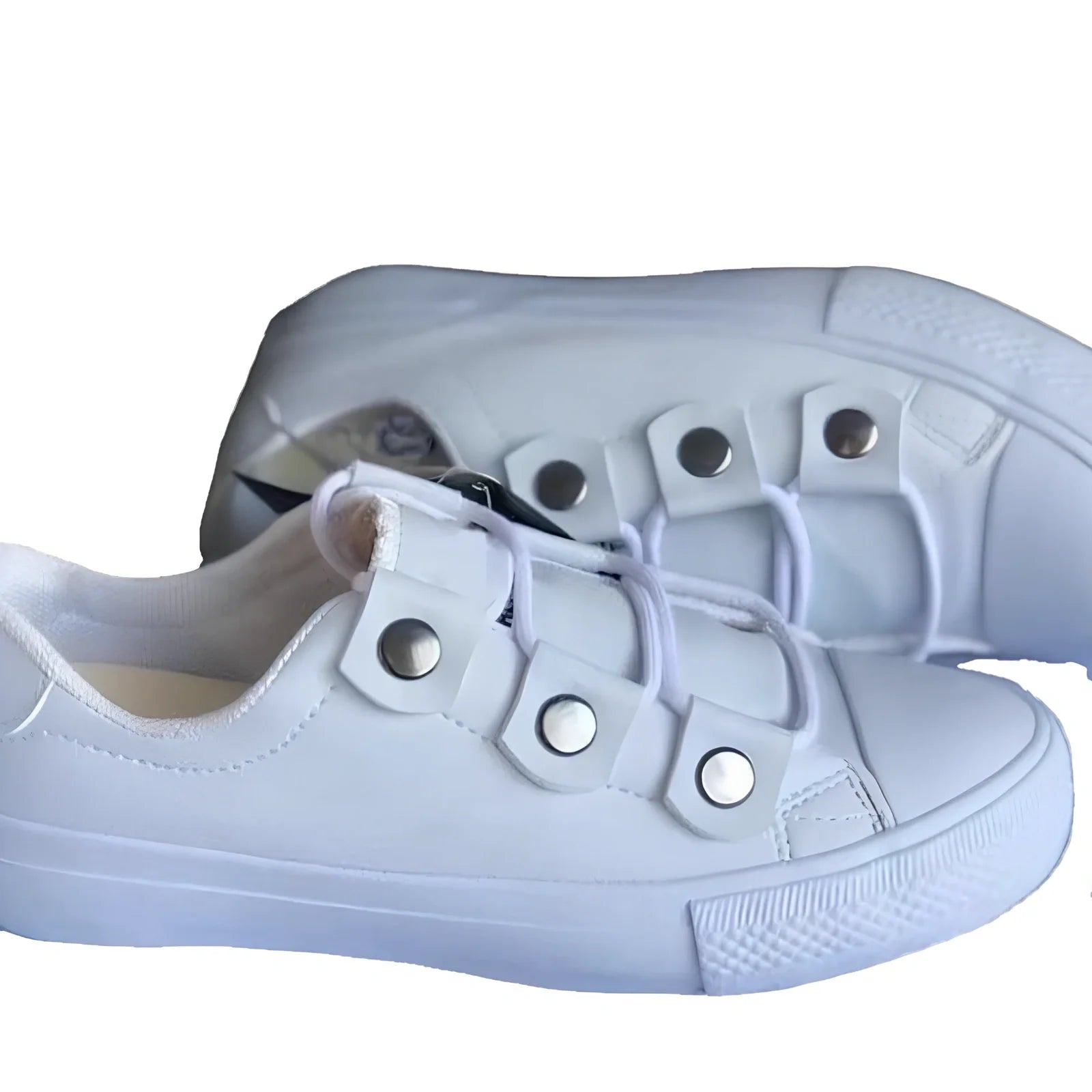 Women's round toe platform casual shoes in black artificial PU, 4 cm sole, size 38 on white background