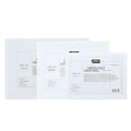 White primed cotton canvas panel oil painting board on flat surface