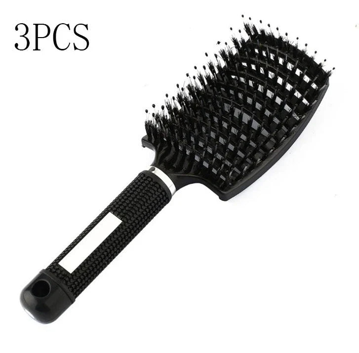 Ultra-Soft Detangling Hair Brush with Scalp Massage - Premium Bristles and Nylon for Effortless Tangle-Free Hair