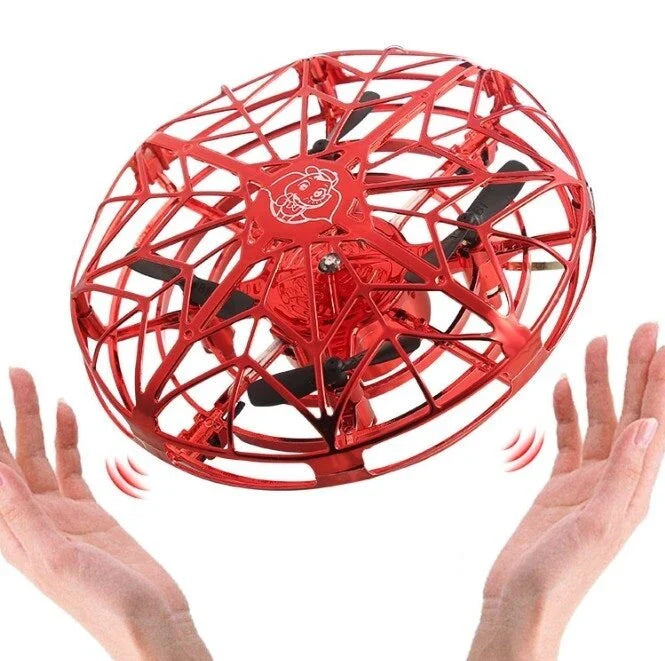 Intelligent Infrared Sensing Mini Drone - Sleek UFO-inspired design, automatic obstacle avoidance, and intuitive hand gesture controls for an exhilarating flying experience.