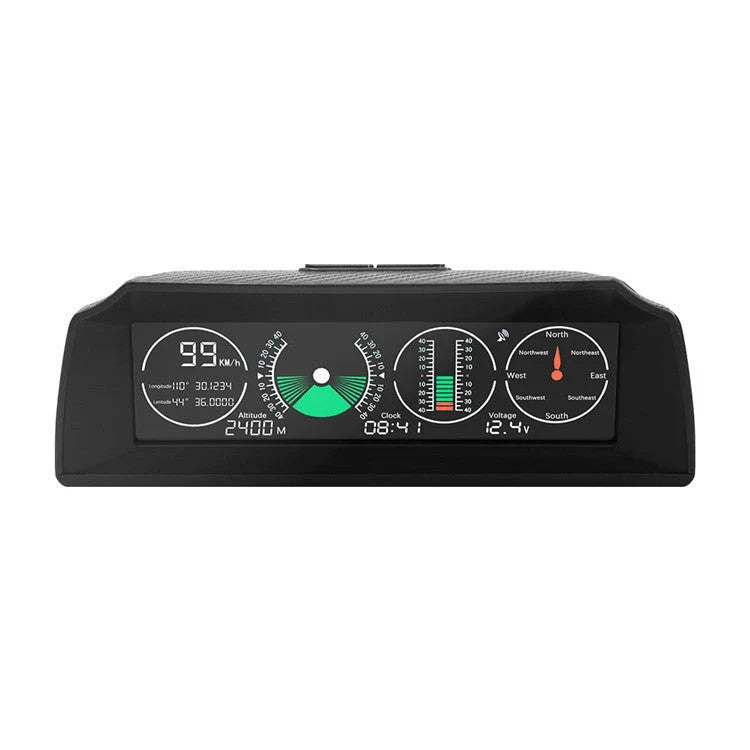 GPS GO 2 Universal Car HUD with carbon fibre body and HD display