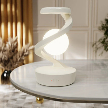 Rotating Moon Lamp with Wireless Charging - Adjustable Desk Lamp for Home and Office Decor