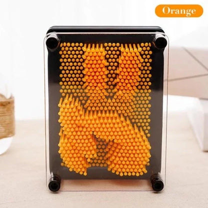 Customizable 3D Sculpture Frame - Create stunning 3D sculptures in seconds by pressing any object onto the array of pins