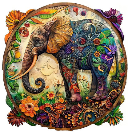 PuzzlesUp Round And Rectangle Wooden Box - Handcrafted Storage Solution