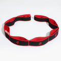 Latin dance stretch band lengthened nine-segment in pink and black, 85cm long, nylon and latex elastic band