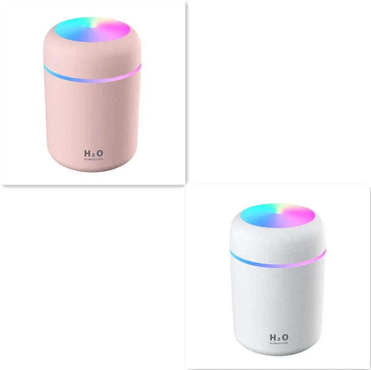 Mini USB Desktop Humidifier with Soothing Mist, Color-Changing Lights, and Quiet Operation