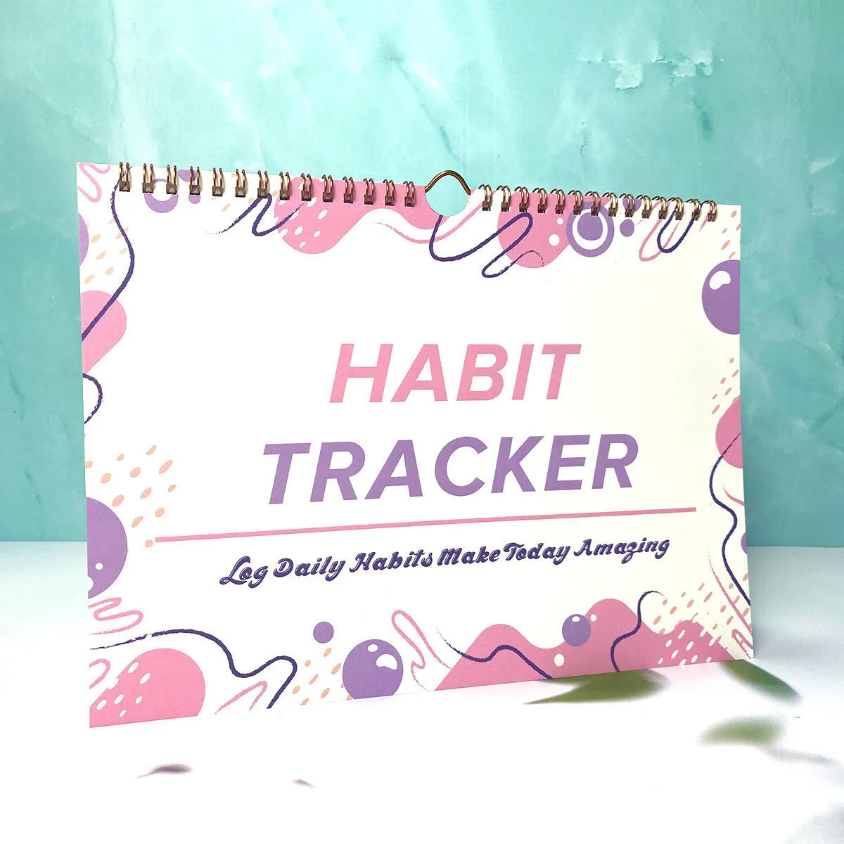 No Date Habit Tracking Planner book in A4 size with 12 pages for schedule recording.