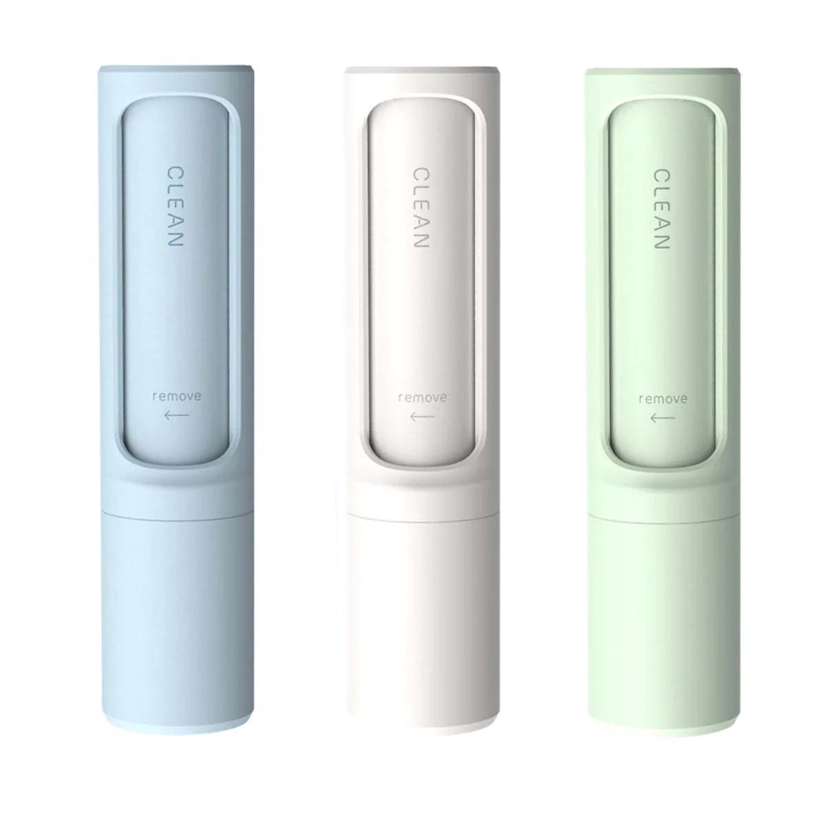 Rotating cylinder electrostatic hair remover brush in multiple colours