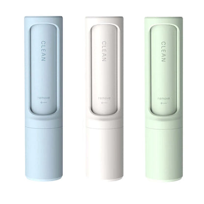 Rotating cylinder electrostatic hair remover brush in multiple colours