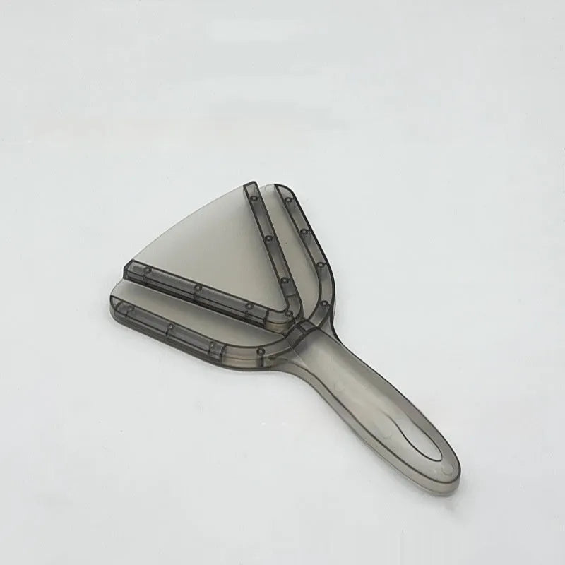 Adjustable telescopic can opener and bottle opener with non-slip red handle on a white background.