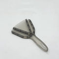 Adjustable telescopic can opener and bottle opener with non-slip red handle on a white background.