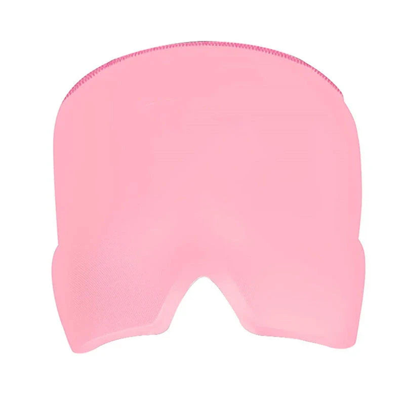 Soothing Ice Pack Eye Mask for Headache Relief - Chillable gel pack, soft fabric, customizable fit for relaxation and rejuvenation