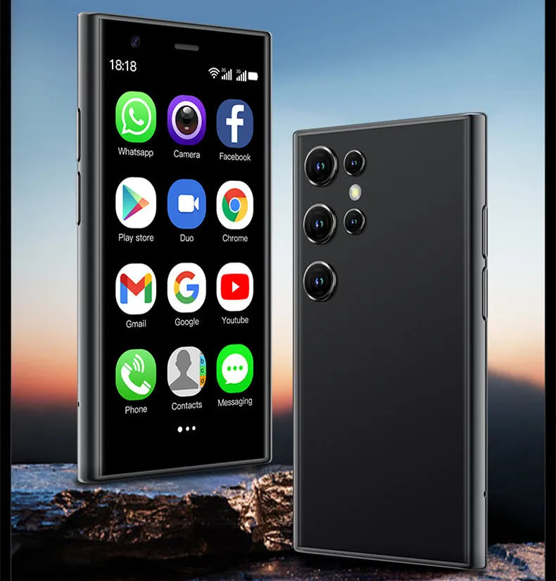 S23PRO & XS15 mini smartphone in black, green, or pink purple with a 3-inch screen.